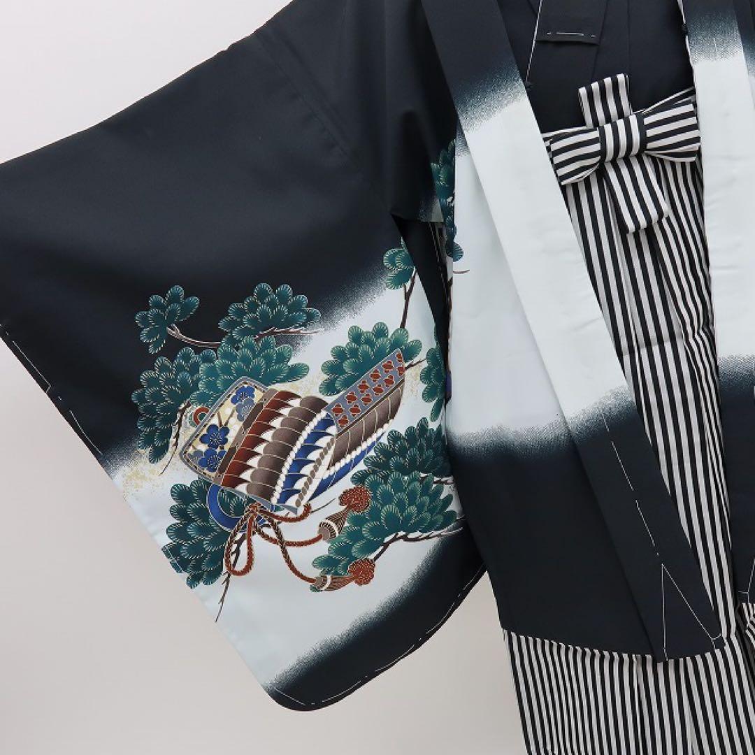 ちょこぷりんページ✺新品 七五三 ５歳 男児 ４点セット 着物 C2