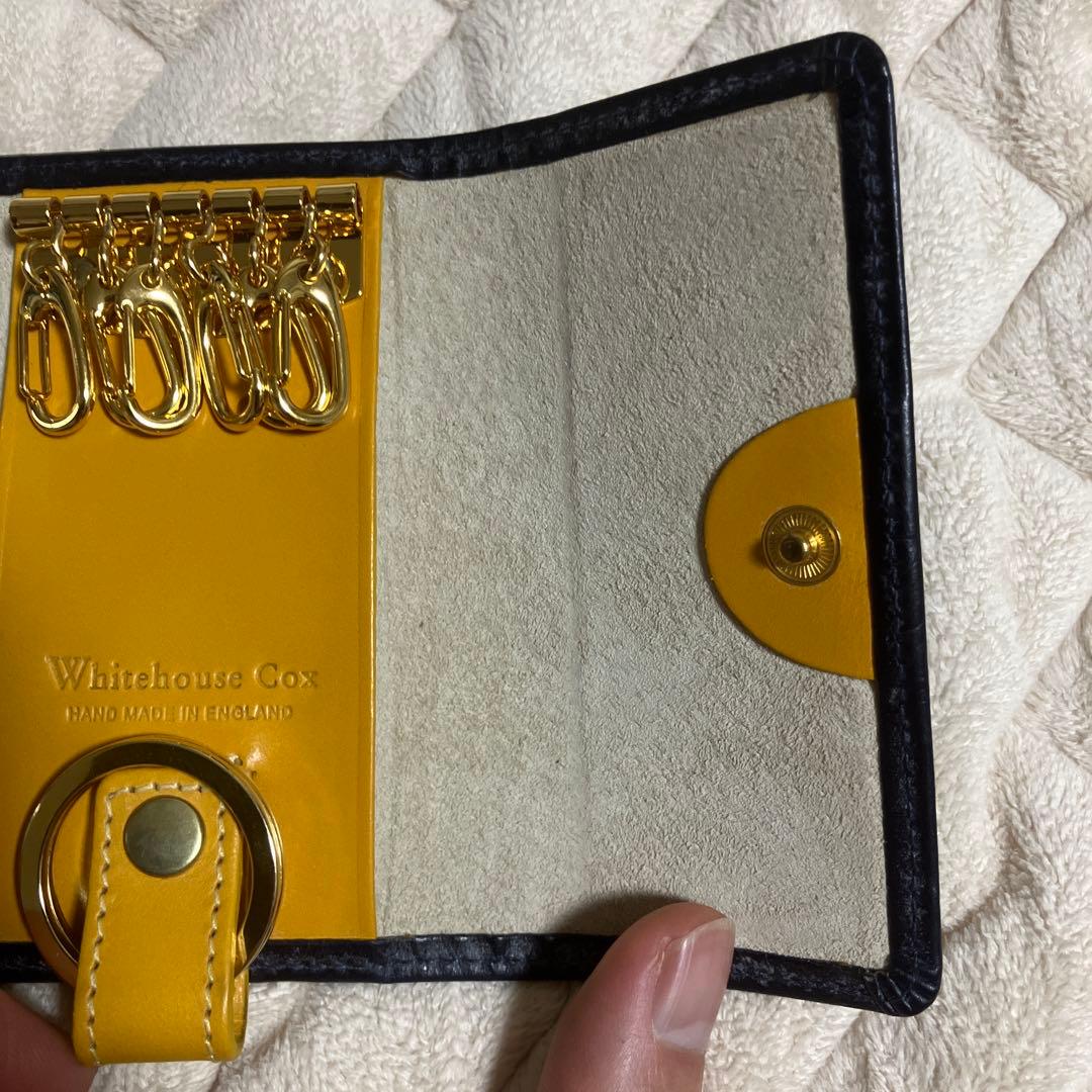 未使用級】WhitehouseCox レザー 6蓮 キーケース キーリング付 - メルカリ