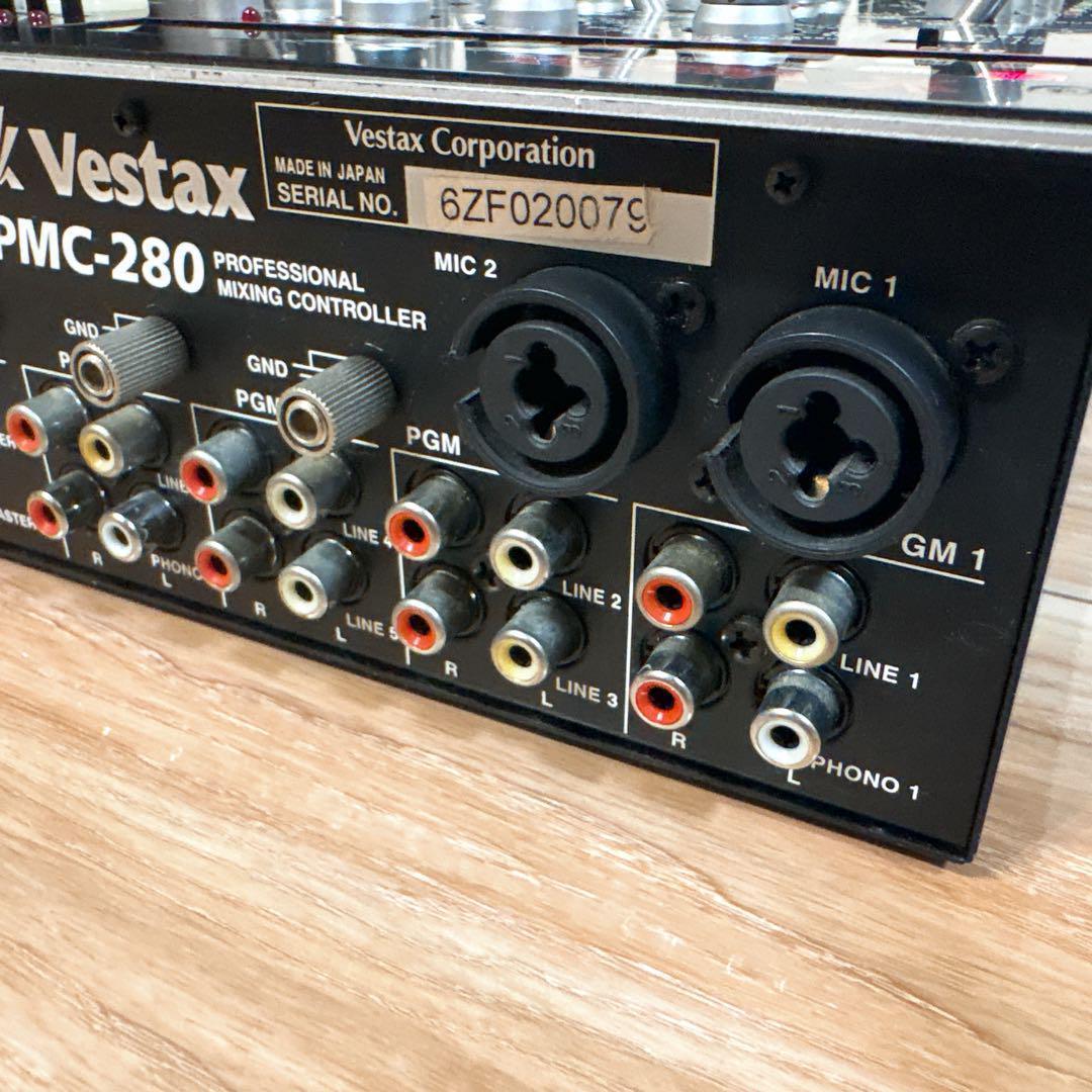 即日発送】 Vestax PMC-280 DJミキサー 4チャンネル 通電OK mm Vestax