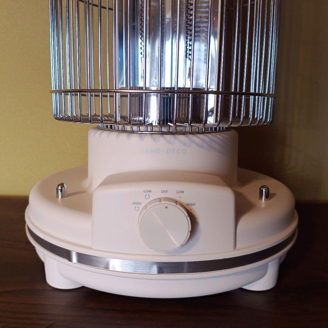 美品】MODERN DECO レトロカーボン ヒーター ベージュ ストーブ - メルカリ