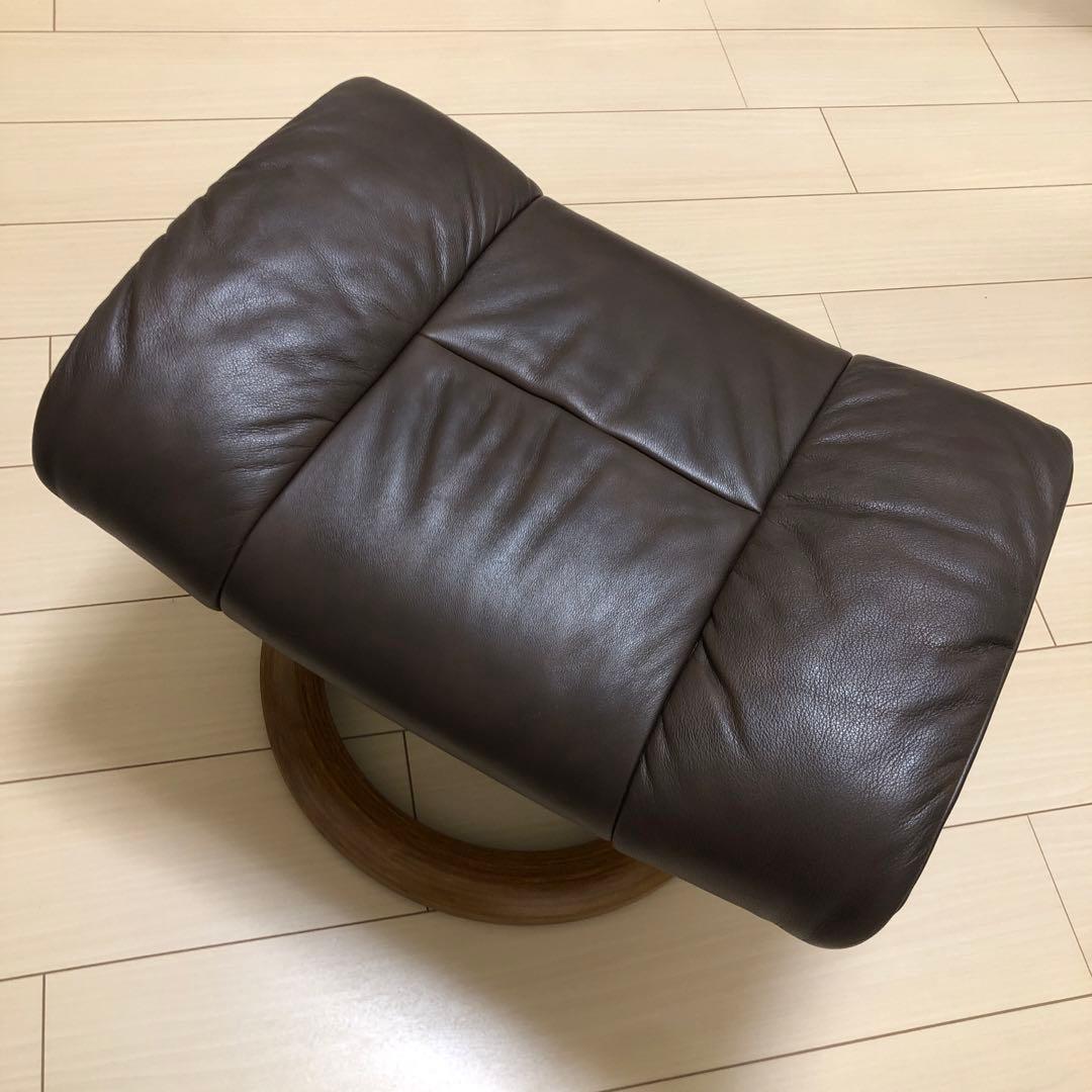 EKORNES（エコーネス） ストレスレス オットマン 北欧家具 本革 茶色