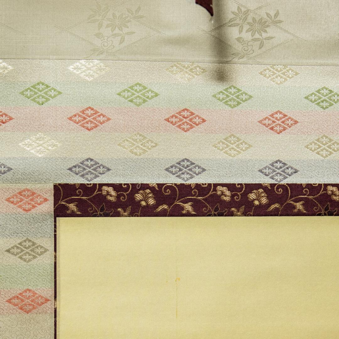 掛軸-1451 村山静苑 立雛 日本画家 桃の節句