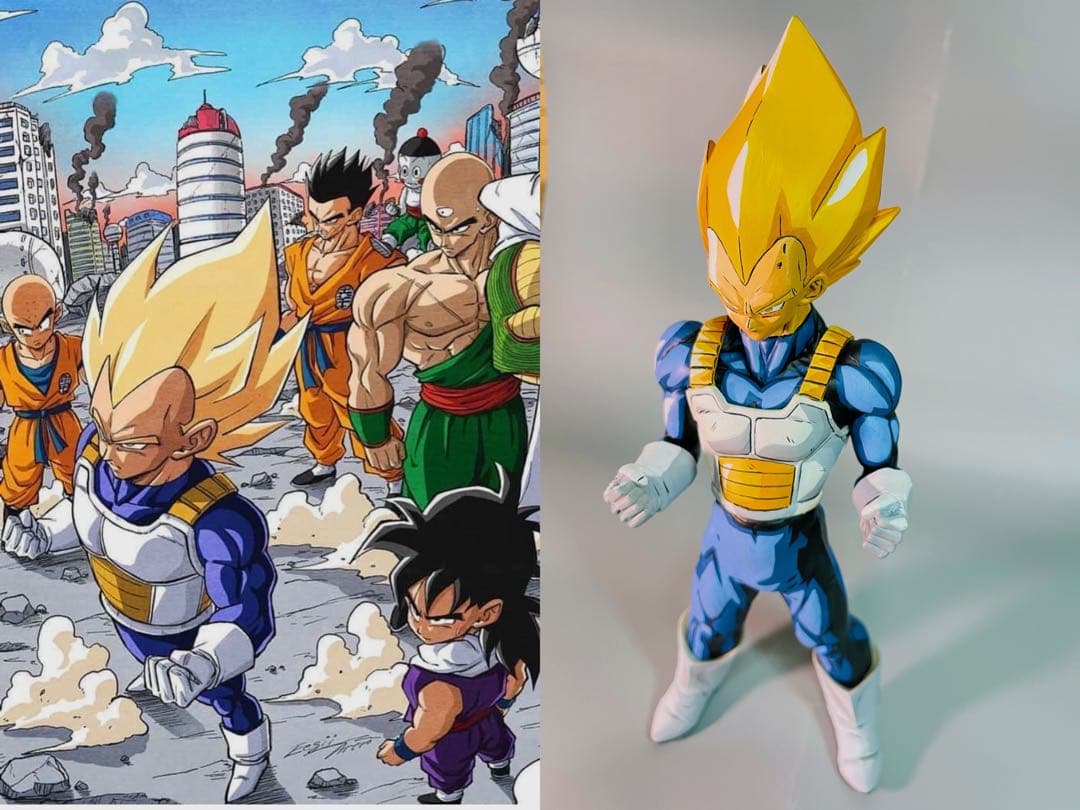 ベジータ超サイヤ SMSP二次元彩色2Dリペイント作品