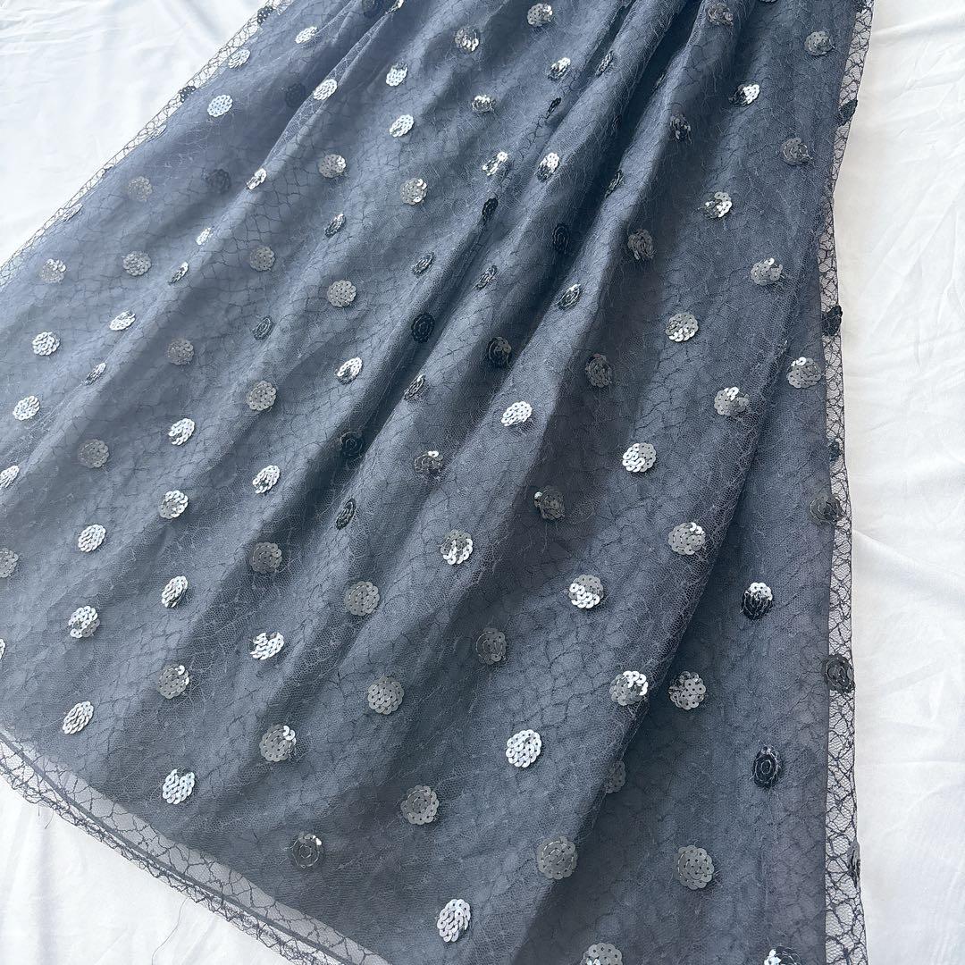 HARDY AMIES ハーディエイミス　ドレス　スパンコール　レース　13号