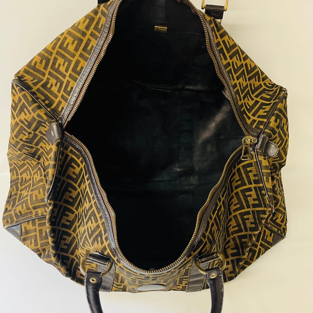 FENDI フェンディ ズッカ柄 ボストンバッグ ロゴ 旅行バッグ