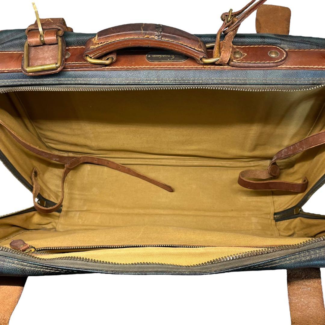 希少】ラルフローレン トラベルバッグ ブラックウォッチ PVC レザー 大容量