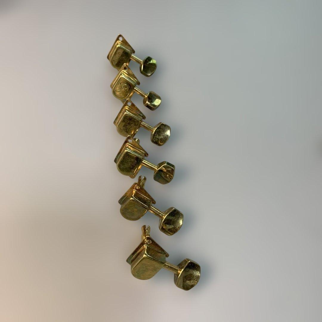 フェンダー　ビンテージパーツ　70年代　Fギア　1セット　ゴールド フェンダー ビンテージパーツ 70年代 Fギア 1セット ゴールド