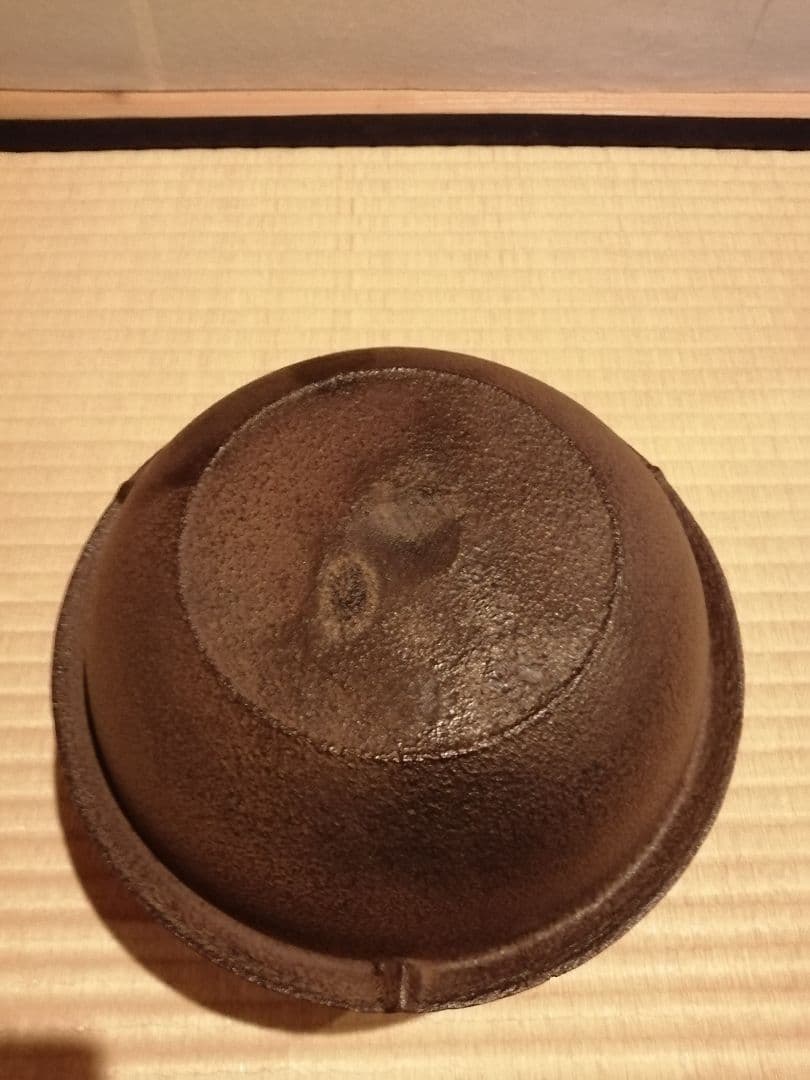 茶事具】釜師政光、風炉師雄芳造 唐銅朝鮮風炉釜 茶釜 釜