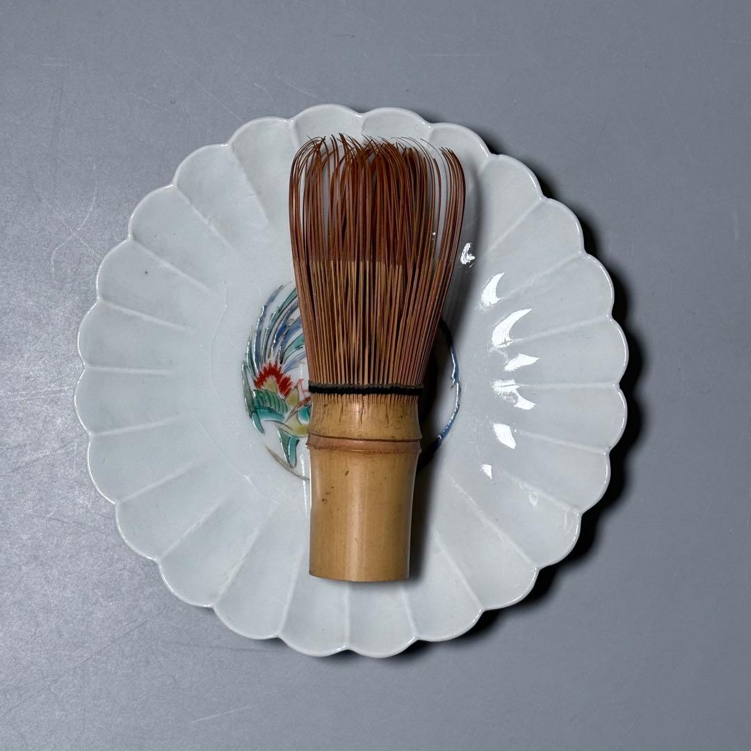 十二代　酒井田柿右衛門　渦福　錦　鳳凰図菊花形皿　中皿一枚　取皿五枚