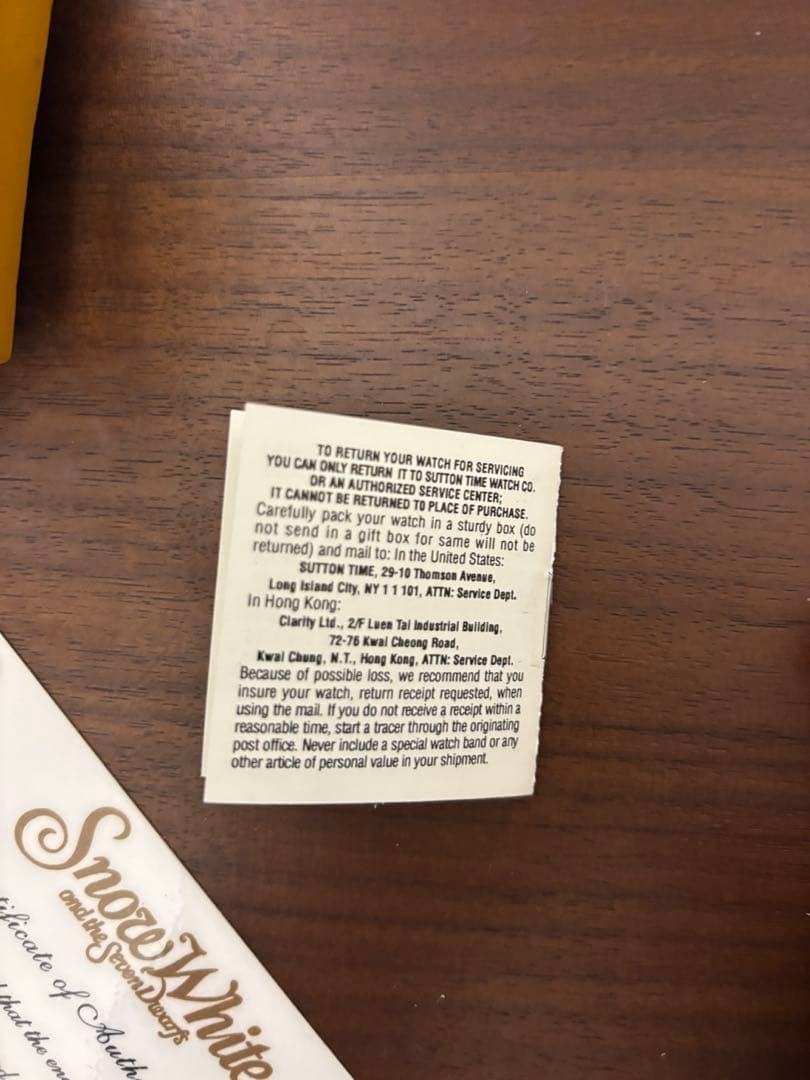 希少 ディズニー 7人の小人 腕時計 マイントレイン トロッコ