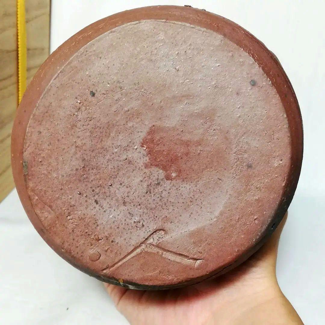 備前市無形文化財 榊原清人 備前焼 花入 共箱栞付き 物故