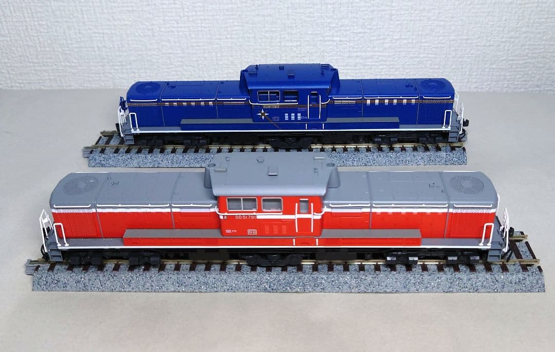 KATO HOゲージ DD51北斗星色＆一般色 2両セット 加工有りジャンク品