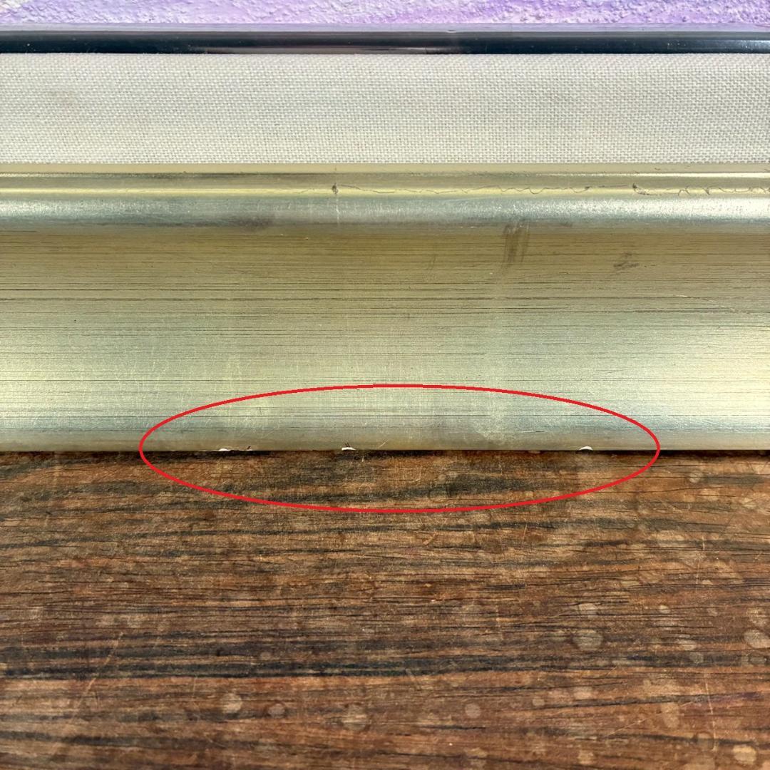 美品 寺井孝「角館の桜」キャンバスに油彩 10号 彩波会 二科展 枝垂れ桜 名品