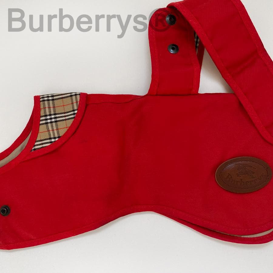 Burberrys バーバリーコート 犬服 赤 12 /30cm