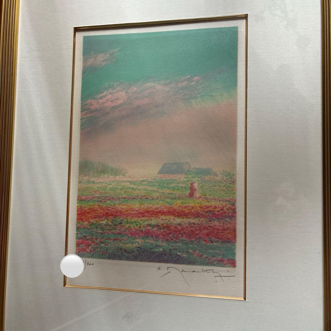 クロード・マヌキアン　反射光　大きなリトグラフ