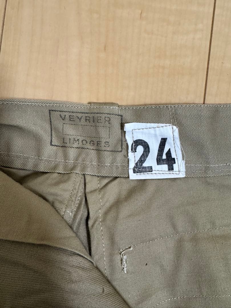 デッドストック】フランス軍 M52 後期 チノパン カーキ 24 59年製