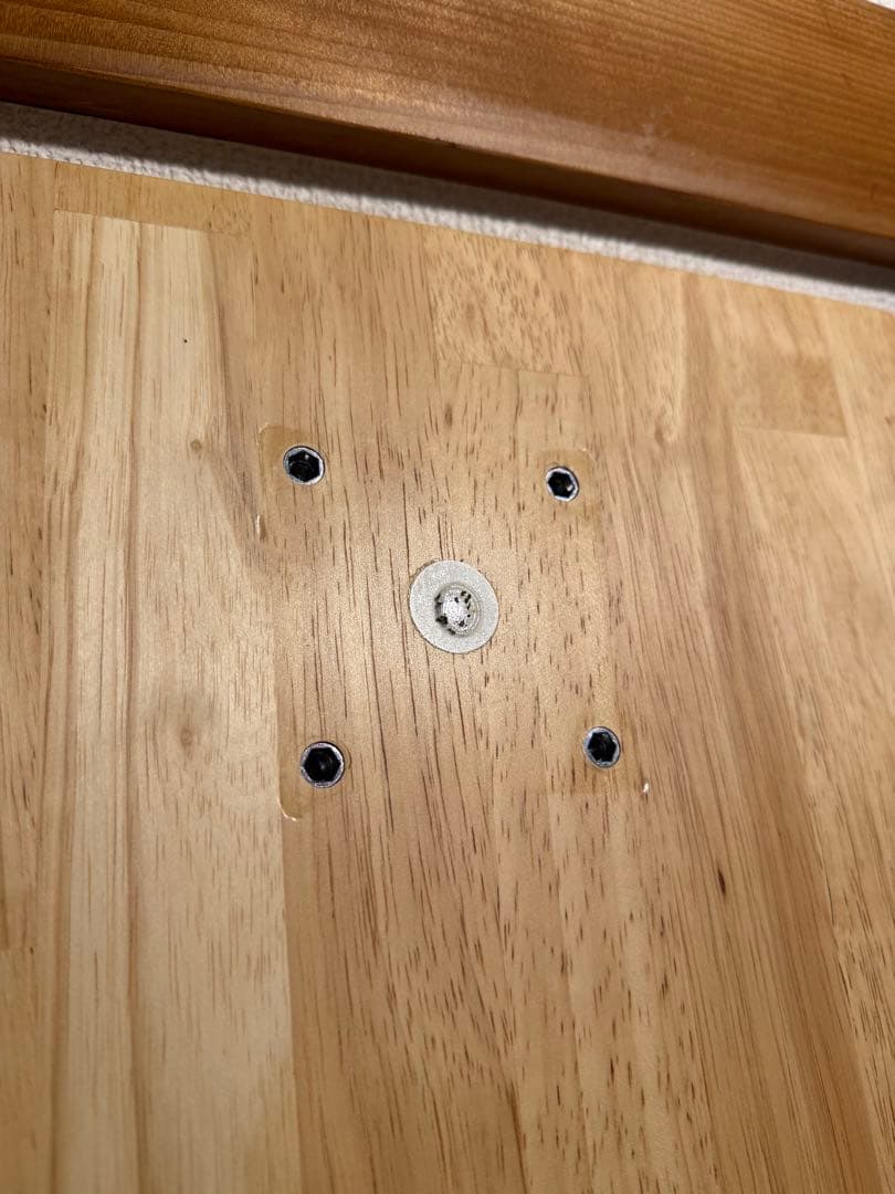 Kanademono ラバーウッドデスク180x80 白脚