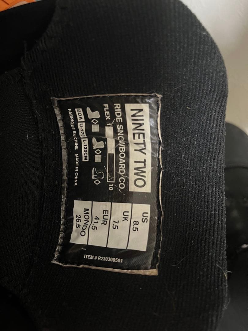 ライドRIDE THE92 23/24モデル　26.5cm