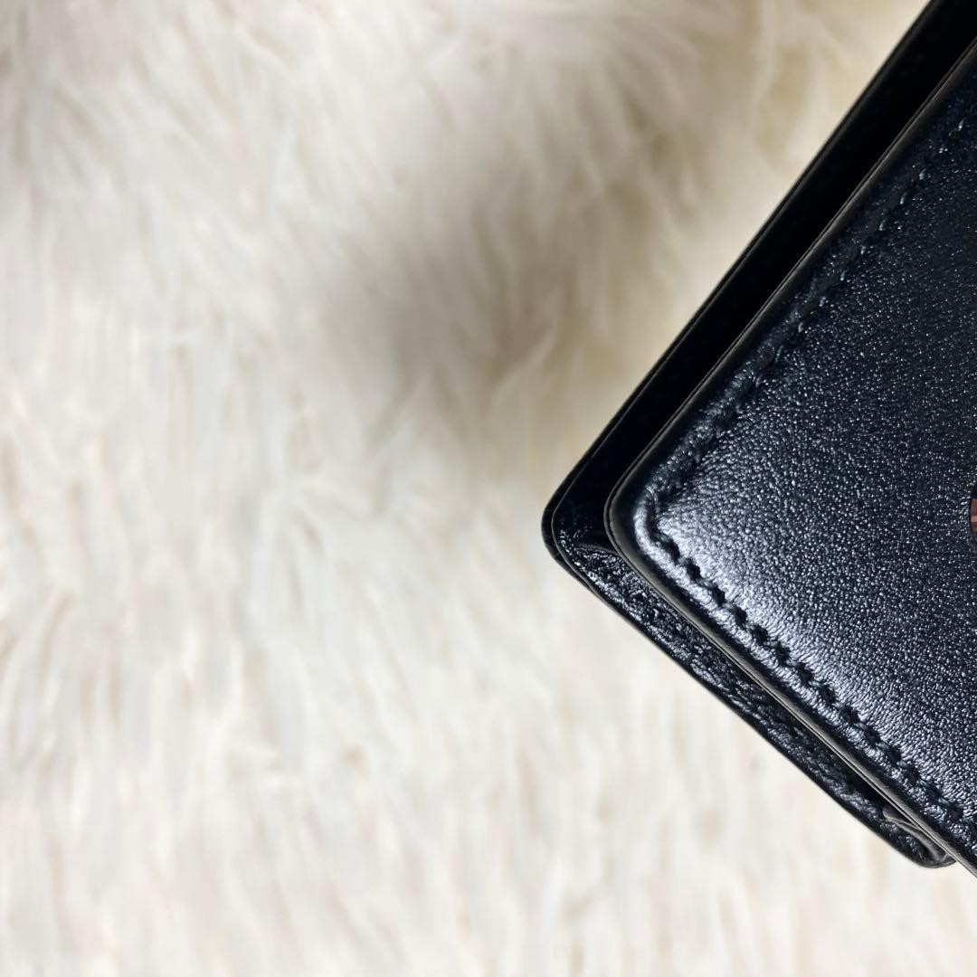 【美品】MONTBLANC モンブラン ペンケース レザーブラック 付属品付き