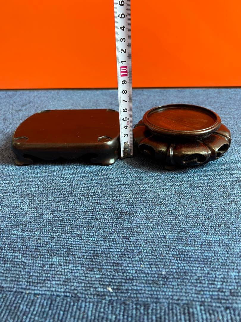 1623 花梨唐木天然木ミニ花台飾台香炉台中国美術