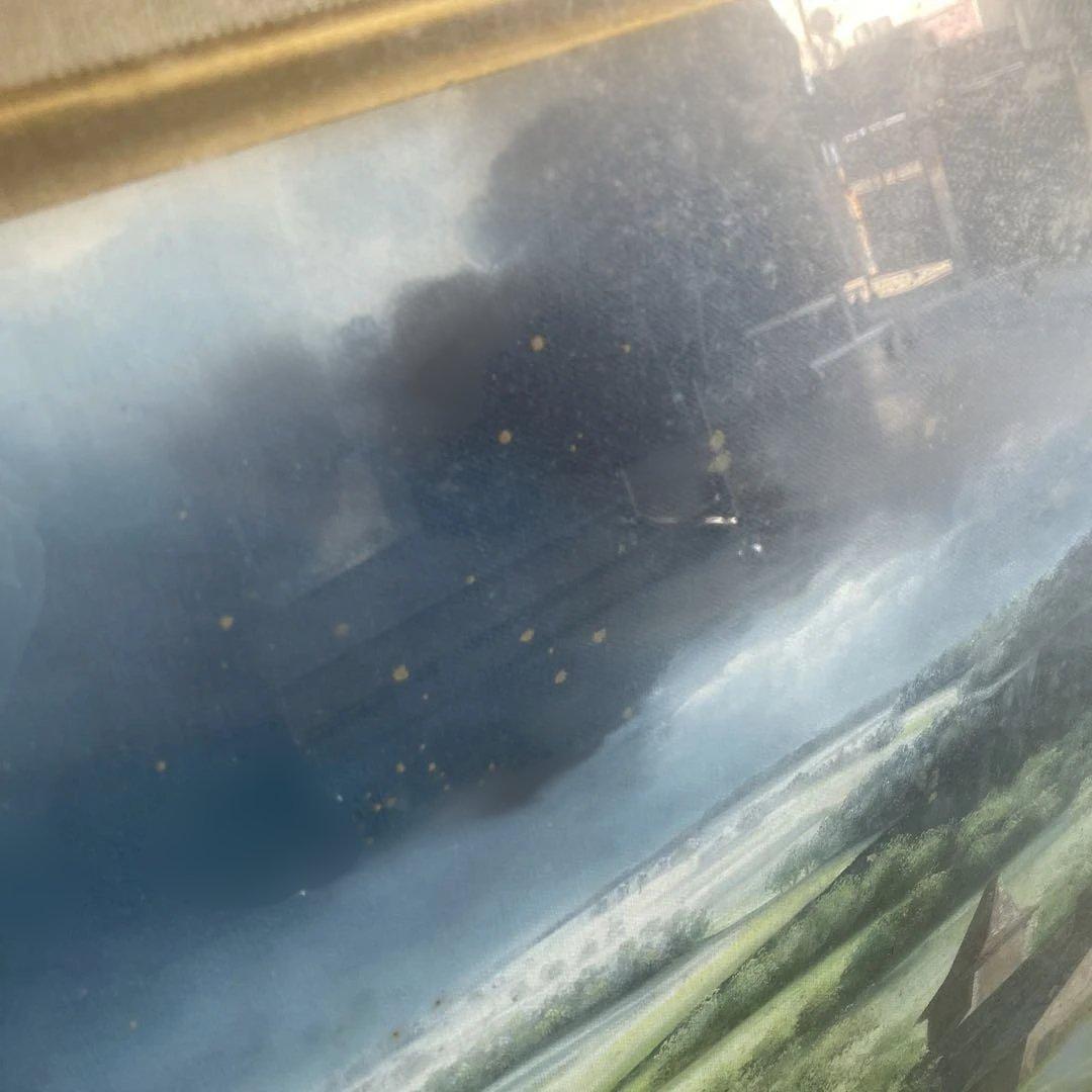 未使用保管品　Claude Feuiller フランス画家　絵画　　大判