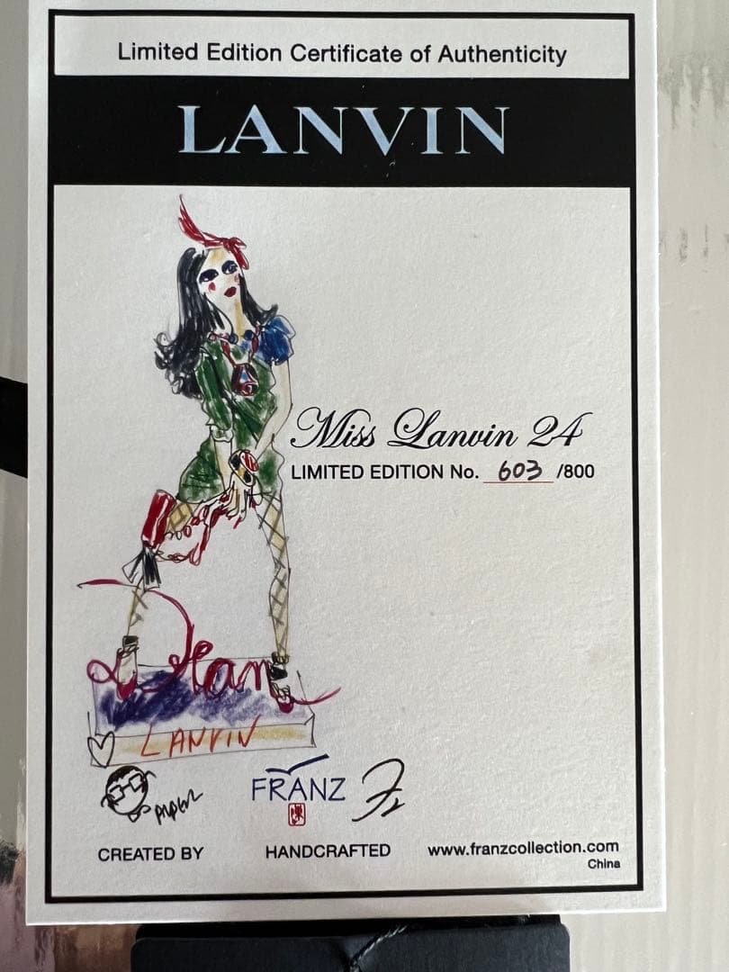 限定800体 ランバン MISS LANVIN 24フィギュアドール 陶器人形 Lot