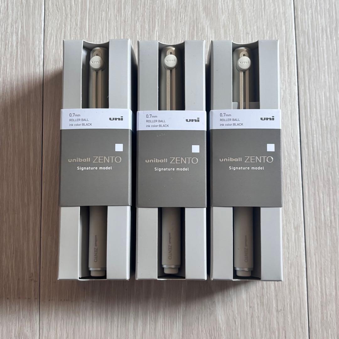 uniball ZENTO シグニチャーモデル シャンパンゴールド 3本 新品