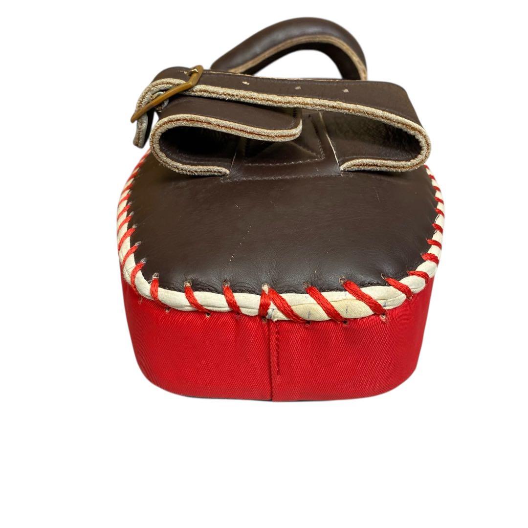 希少】K キックミット レザー ブラウン プロ仕様