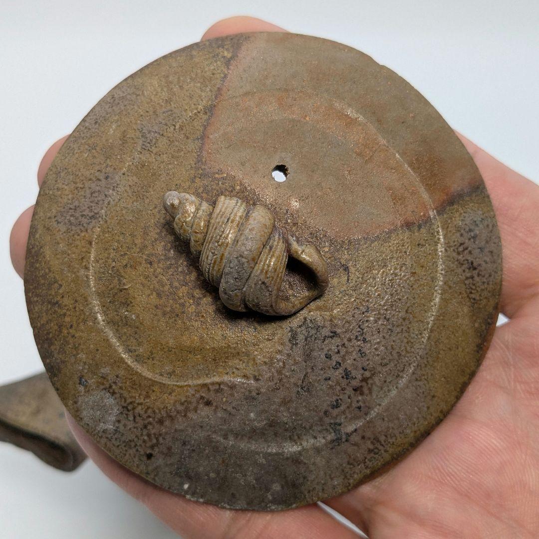 木村春芳 備前焼 手造急須 用心箱 貝摘み 煎茶器 煎茶道具 食器 た