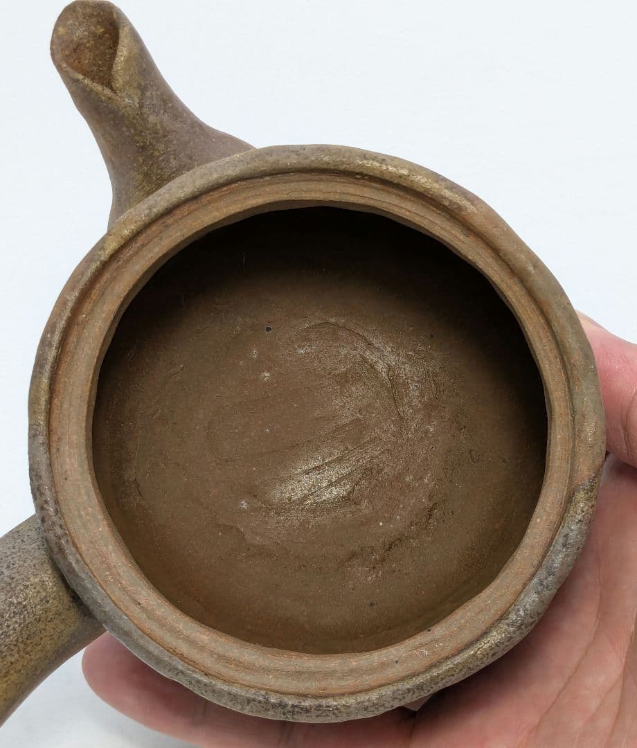 木村春芳 備前焼 手造急須 用心箱 貝摘み 煎茶器 煎茶道具 食器 た