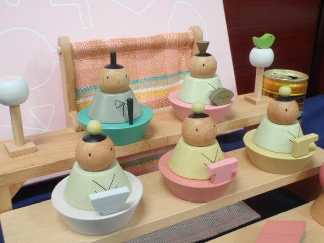 値引有！即納●送料込●新品♪Puca(プーカ)のひな人形 木製 組み木 お雛様●