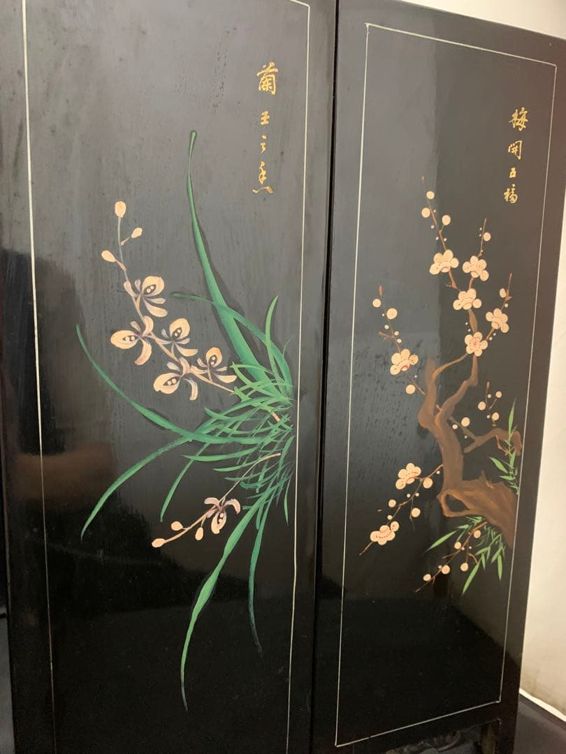 中国　ミニ屏風　ついたて　衝立