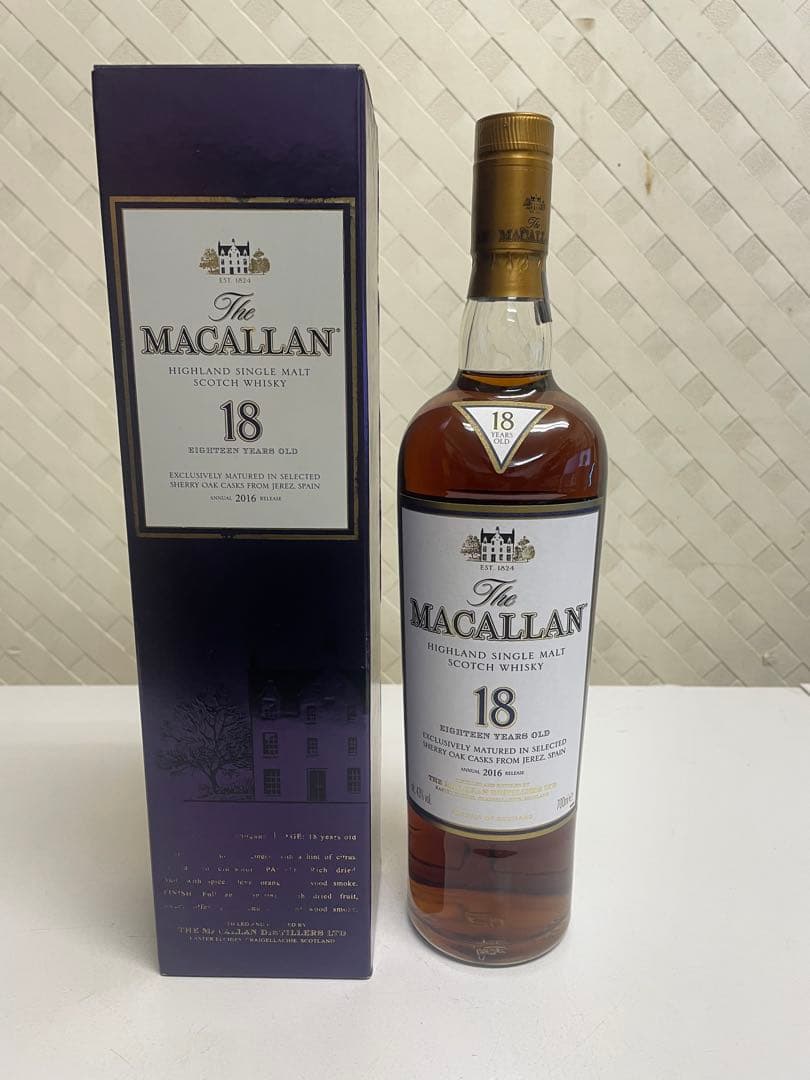 マッカラン 18年 シングルモルトウイスキー 700ml 旧ラベル　2016 ザ・マッカラン 正規品 ザ・マッカラン 18年 700ml スコッチ