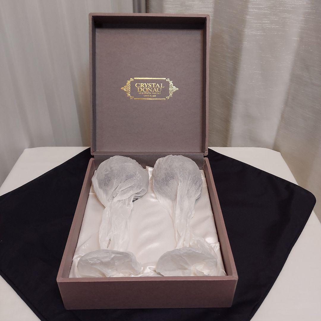 新品未使用 CRYSTAL DONAU 切子 ワイングラス 2個