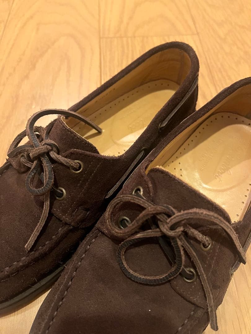 パラブーツ　malo ブラウンスエード　7.5 デッキシューズ　ローファー