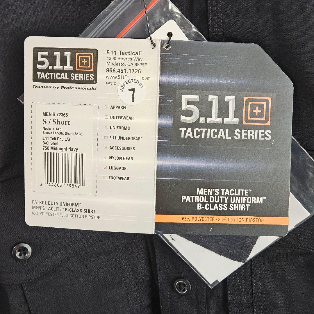 新品】5.11 Tactical Series ネイビーシャツ Sサイズ - メルカリ