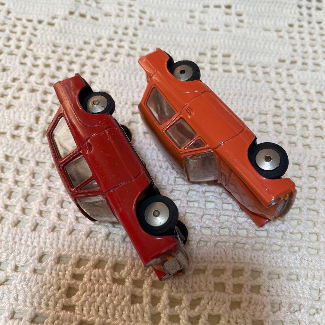 ビンテージ♢１９６０年代♢アサヒ玩具製♢トヨタ・パブリカ♢ミニカー♢２個セット