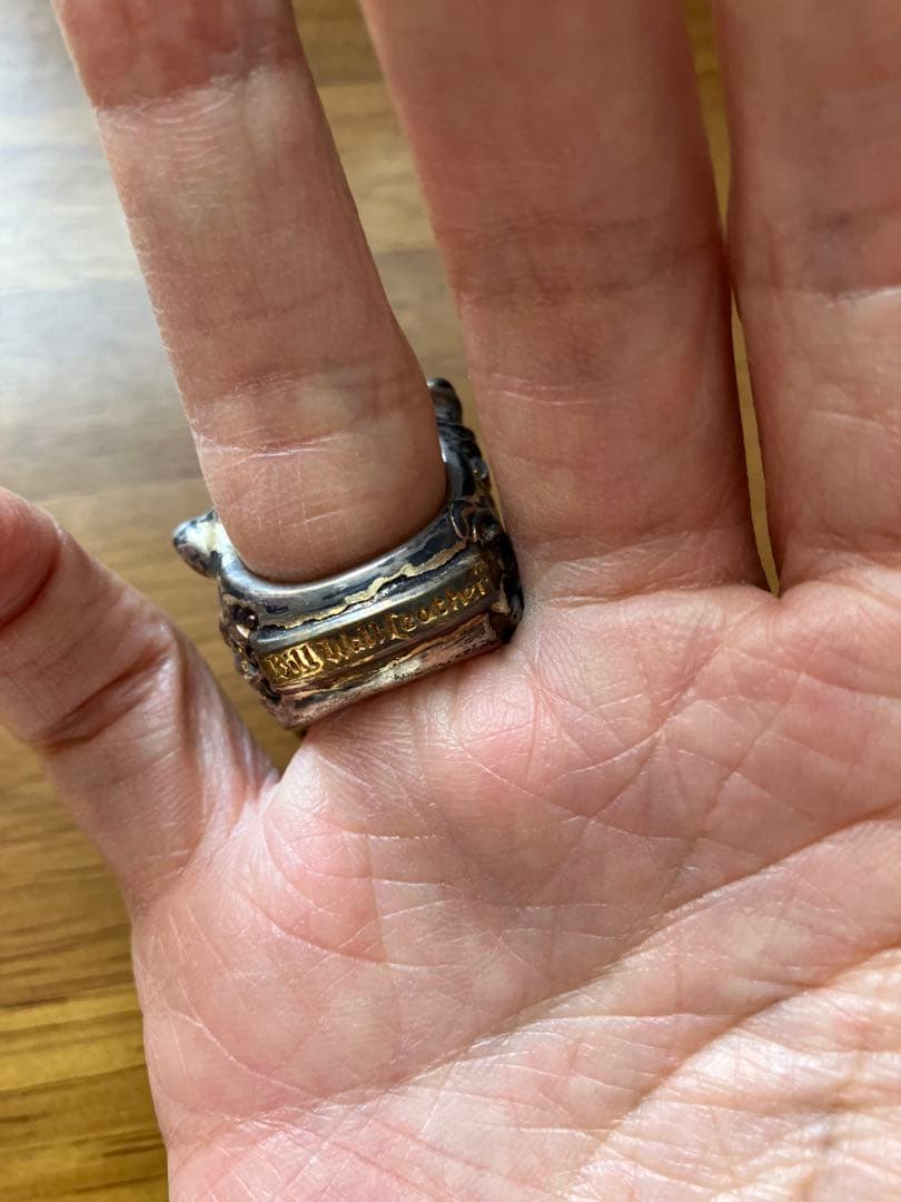 ビルウォールレザー カスタム MAIKI リング 唯一無二 13号