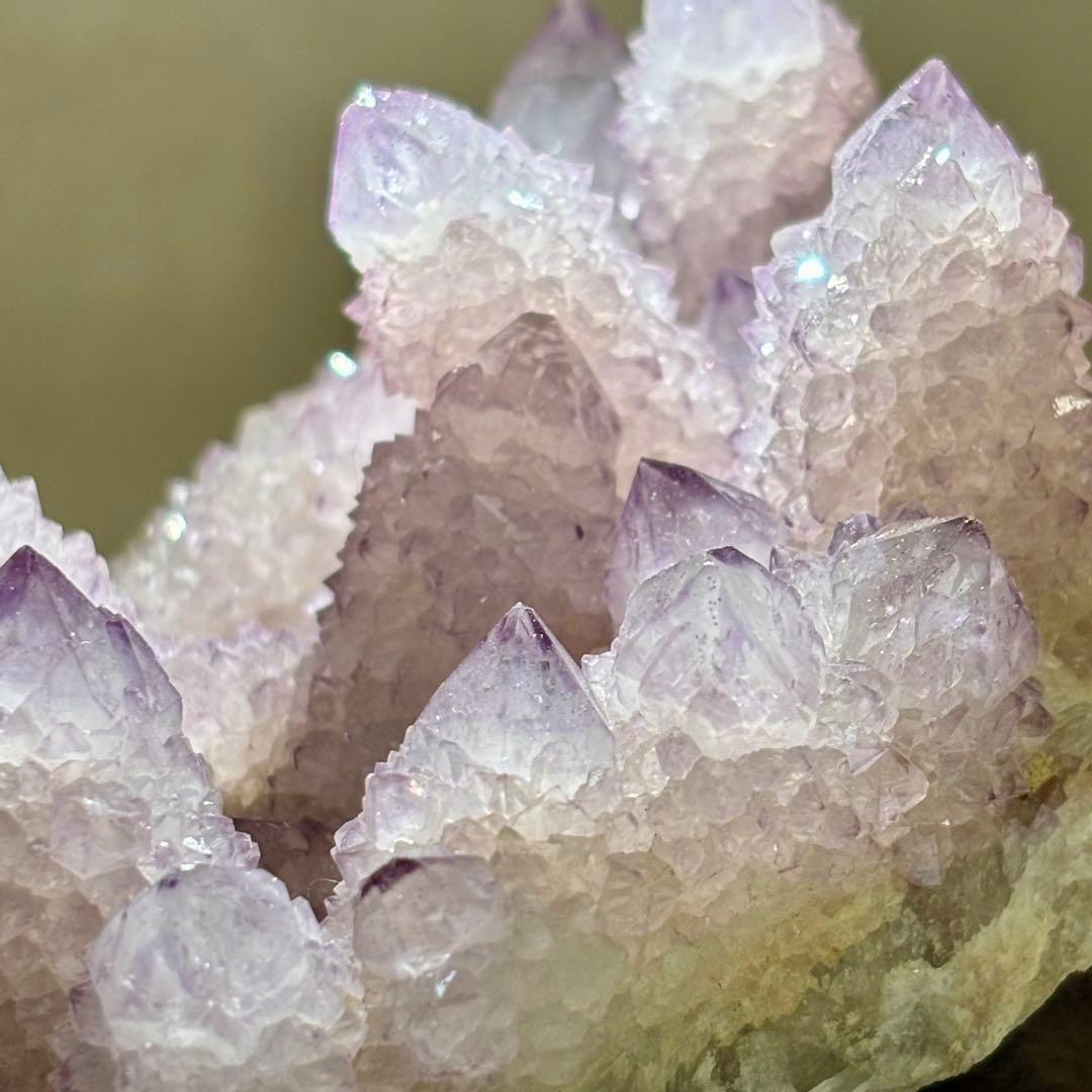 激レアスピリットクォーツカクタスアメジスト原石 サボテン水晶一点物