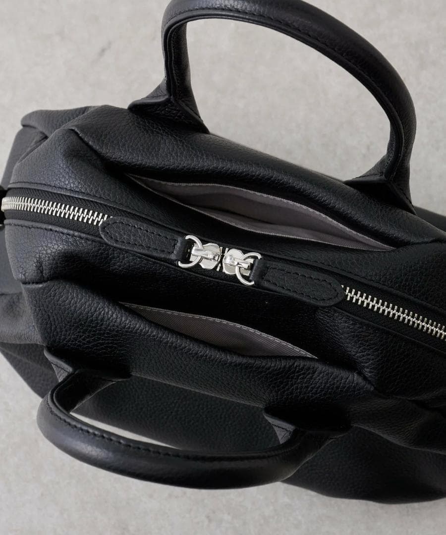 BEARDSLEY ラウンドミニボストンバック　ブラック