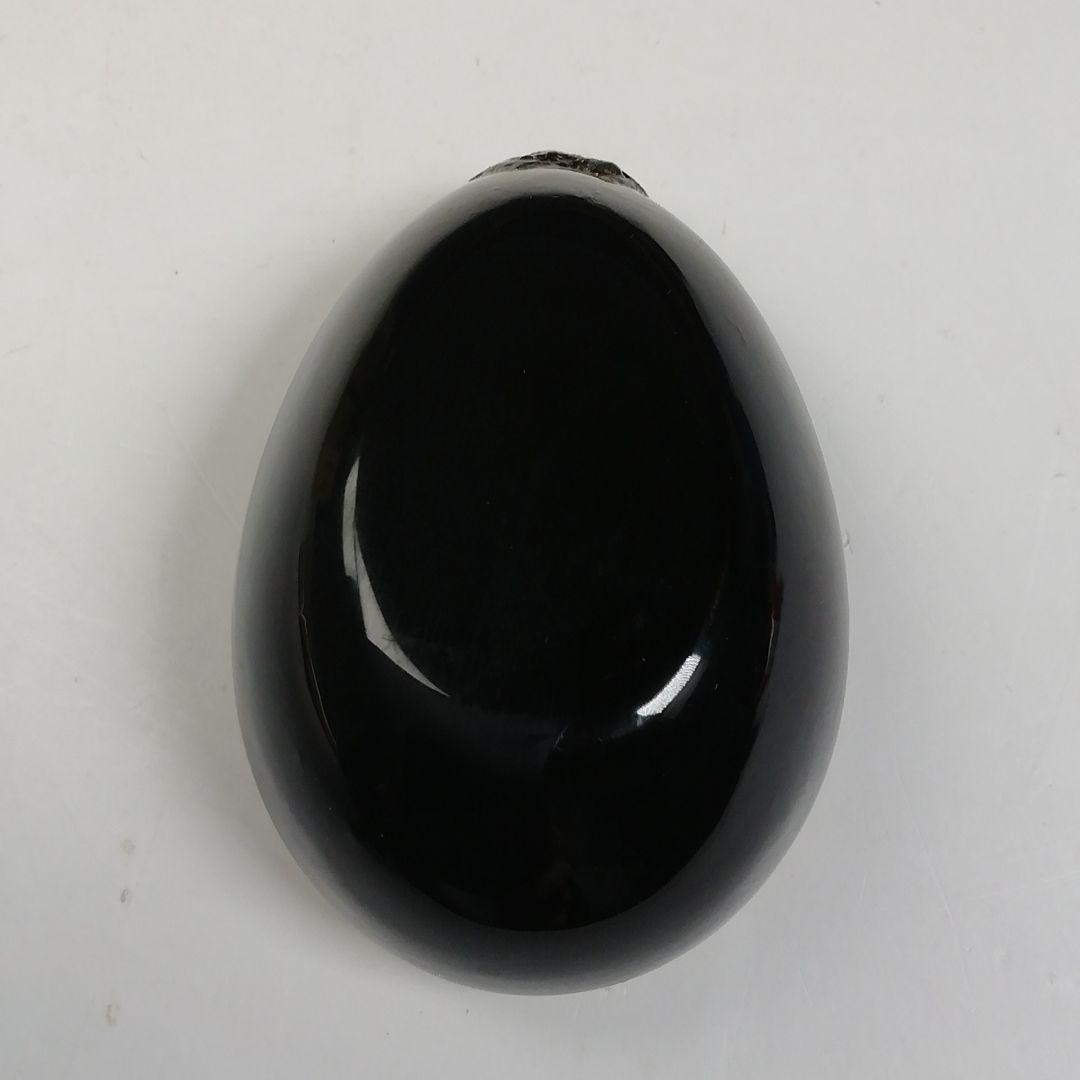 W15 香合 『茄子 香合』『塗師 楽堂 作』 共箱 茶道具