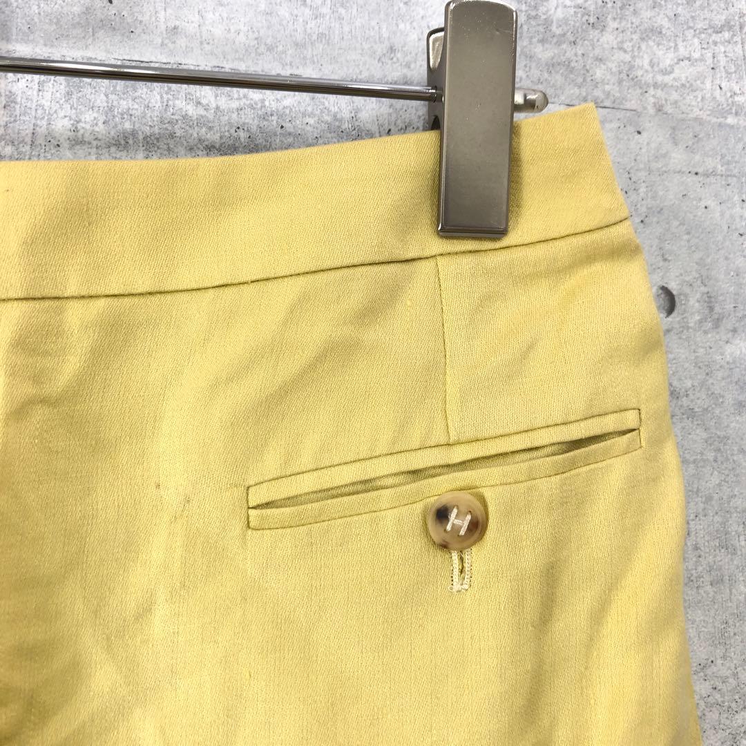 オールド ヴィンテージ古着 HERMES リネンタイトスカート 38 フランス製