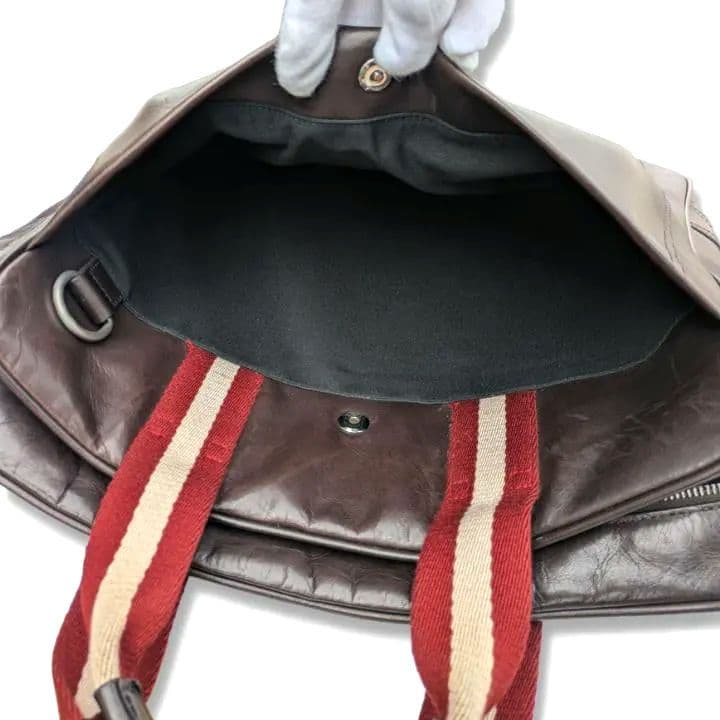 BALLY バリー ビジネスバッグ ブラウン レザー トレインスポッティング