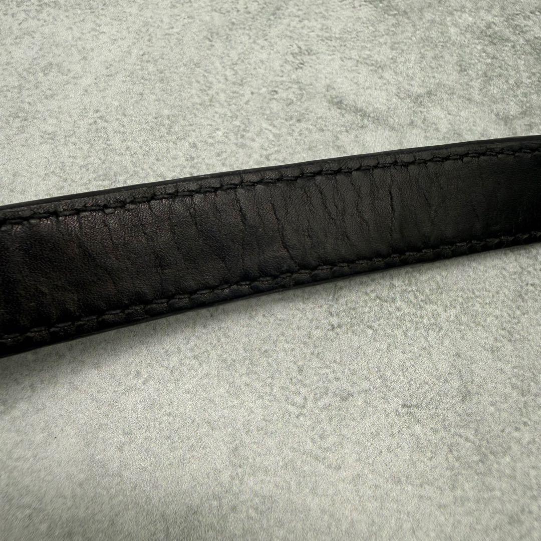 GUCCI グッチ ワンショルダーバッグ GGキャンバス レザー 肩掛け 黒