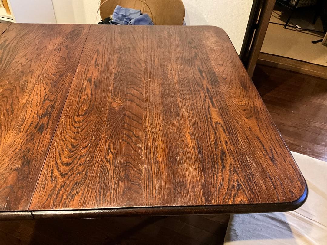 アンティーク山本商店レストア　英国　アンティーク　バタフライテーブル　2〜6人用