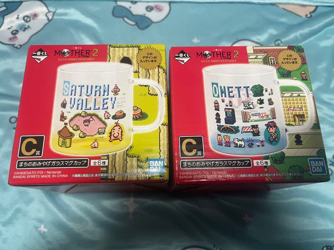 一番くじ MOTHER2 C賞 ガラス マグカップ ネス どせいさん