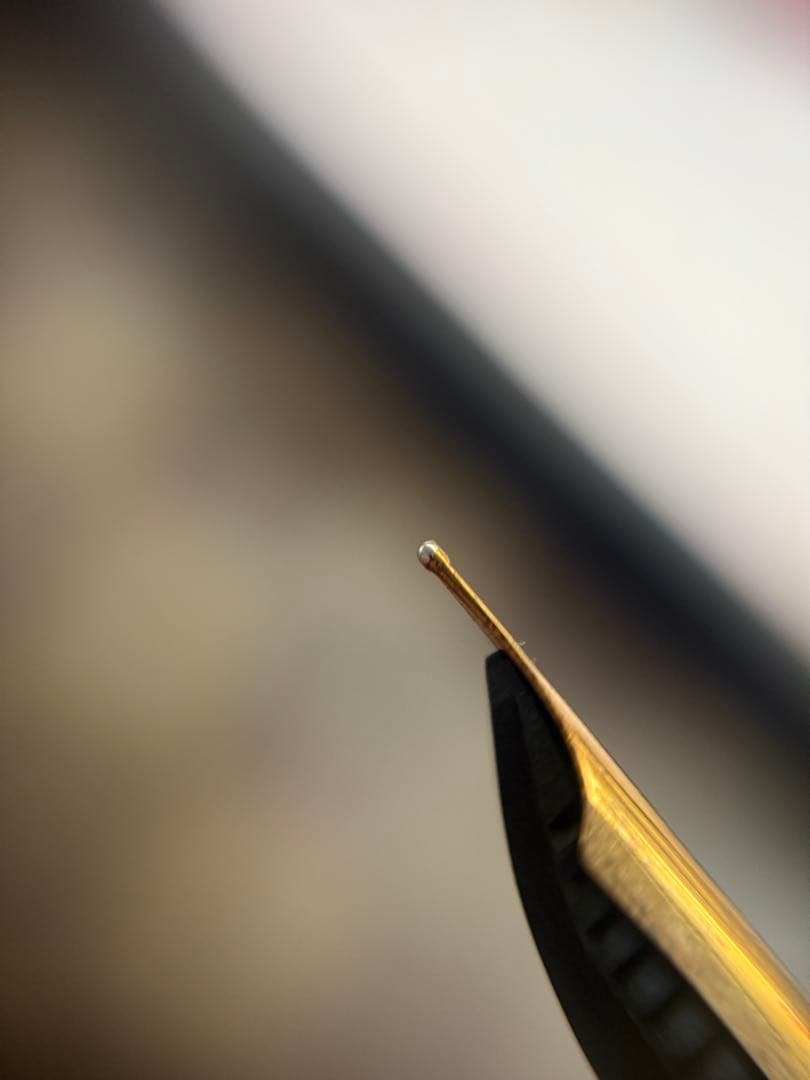 兜木ペン先、朱漆、インキ止め式、エボナイト