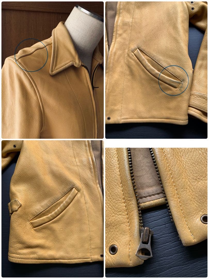 LVC 渾身の復刻品30s Menlo jacket 希少な鹿革 イタリア製