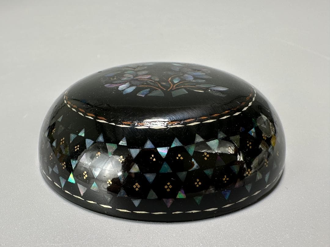 中国螺鈿香合　蓋物　香道具