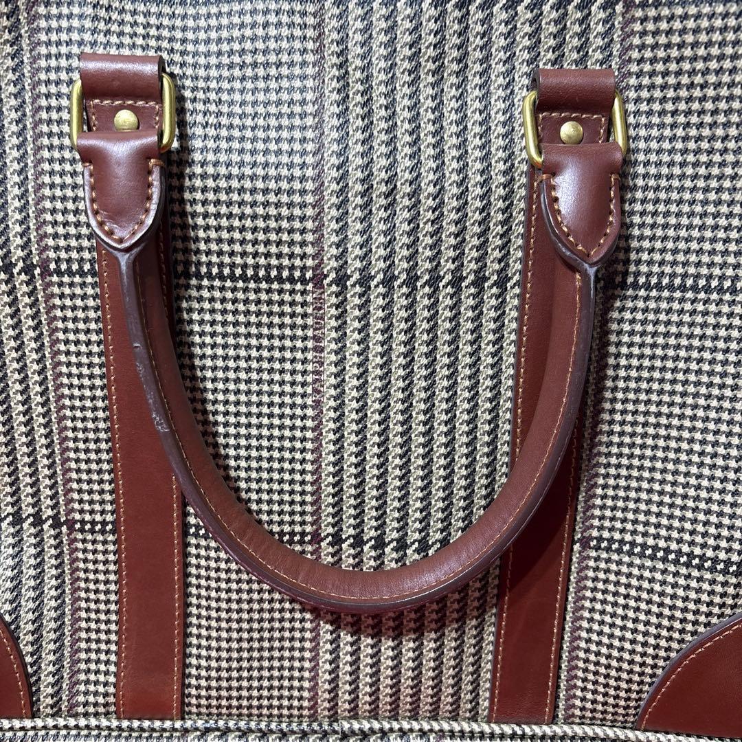 未使用　ポロラルフローレン　ビジネスバッグ　千鳥格子　フリーケース